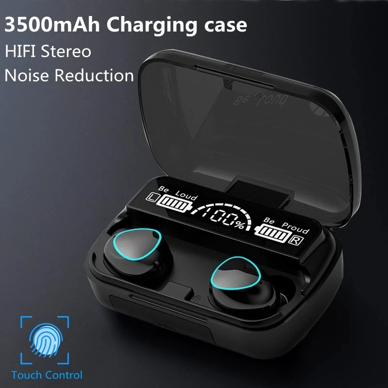 VBNBV TWS  ̾,   ĵ ̾, ׷ , LED ÷,  , ũ , 3500mAh