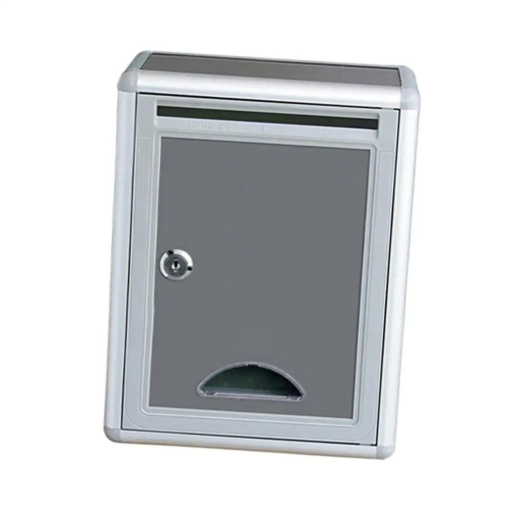 Outdoor Security Locking Mailbox Letter Box Suggestion Box Newspaper