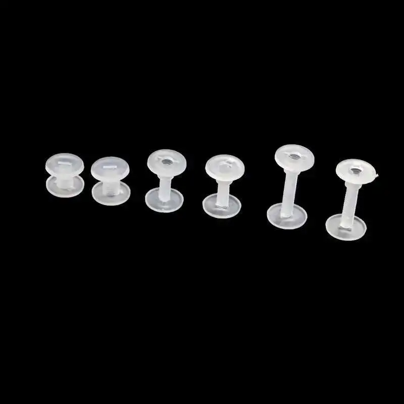 Kunststoff-Nylon-Bindemutter, Befestigungselemente, Schrauben, Wellpappe, Binderpfosten, Verriegelungsknopf, Nietenbolzen, handgedreht, umweltfreundlich, 200 Sets – Detail 5