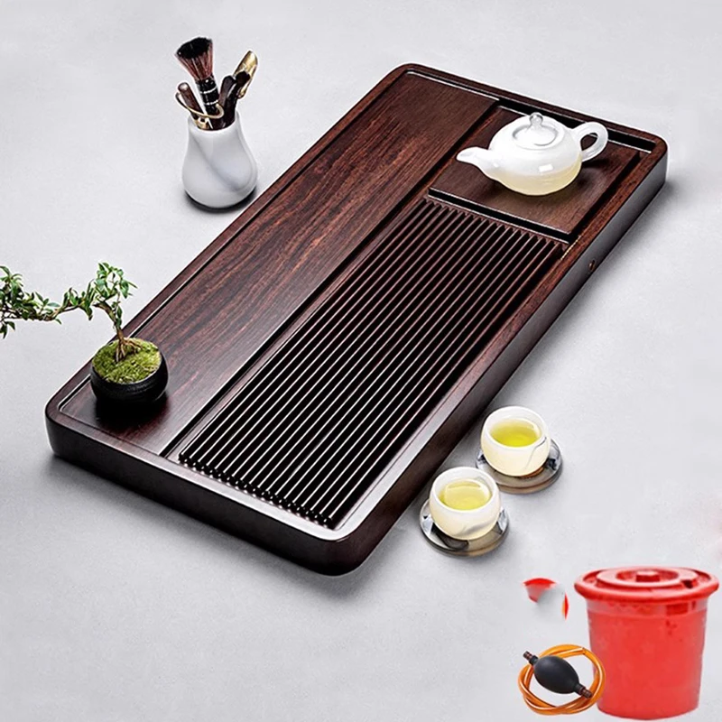 

Restaurant Luxury Tray Large Table Decoration Accessories Chinese Tea Ceramic Storage Chaban Plateau Bois Reception Supplies