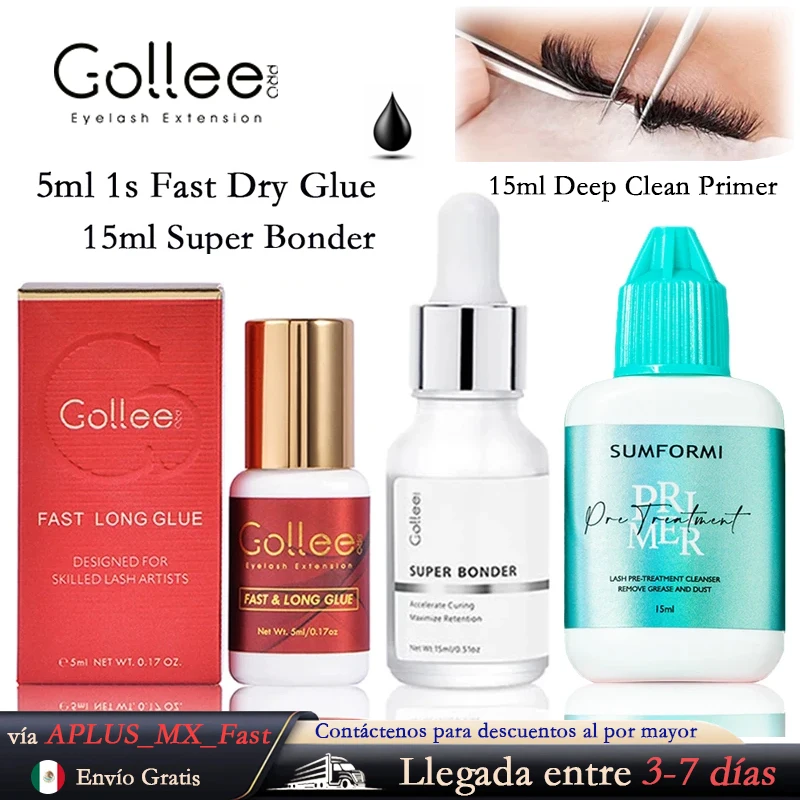 Gollee Lash Glue Set Waterproof Eyelash Extension Products