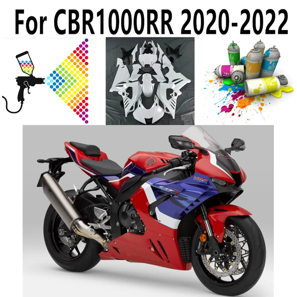 

Полный комплект обтекателей для Honda CBR1000RR CBR1000 RR 2020 2021 2022 2023 кузов капот красное синее пламя печать на заказ