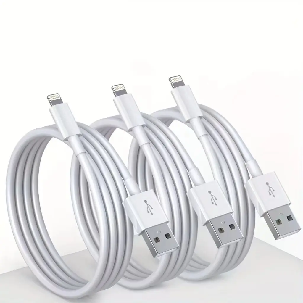 MFi Certified 3-Pack USB to Lightning Fast Charging Cables