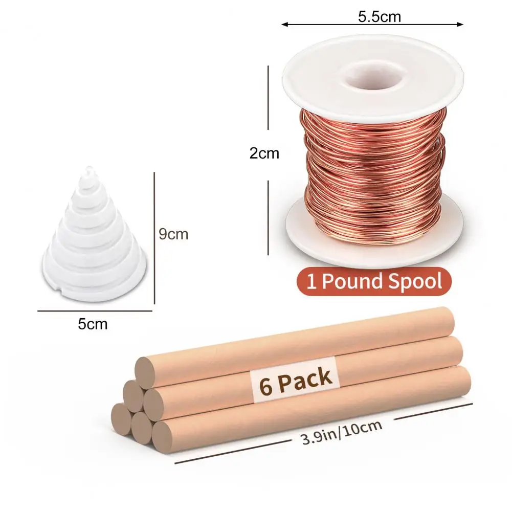 Pure Copper Wire Electroculture Gardening Set Enhance Plant Growth Coil Winding Jig for Indoor And Outdoor Gardens