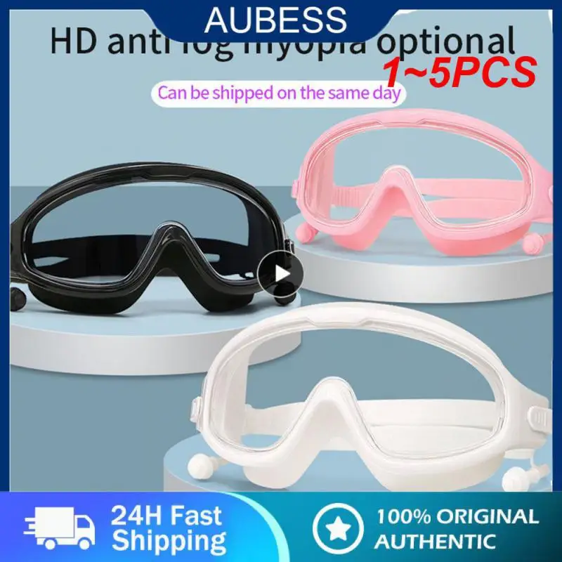 

1~5PCS Myopia Swimming Glasses Hyperopia Optical Anti-Fog Swim Goggles Prescription Corrective Snorkel Mask Free Ear Plug &