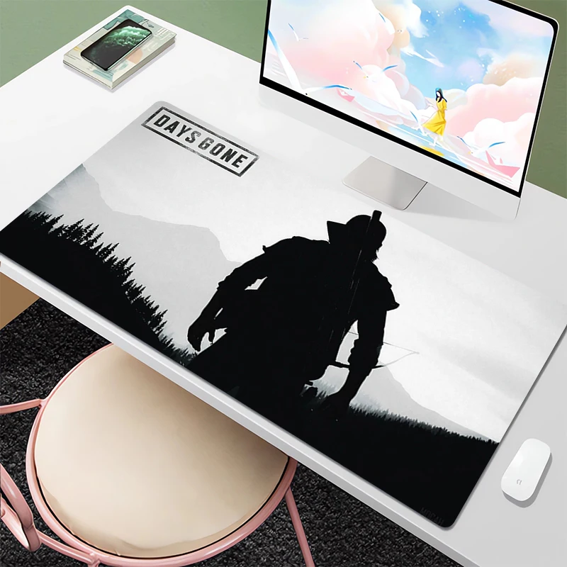 Days Gone Xxl Gaming Mouse Pad Gamer Table Per Pc Computer Desk Mat Mousepad Anime Desktop Accessori Desktop Desktop Desktop Cabinet