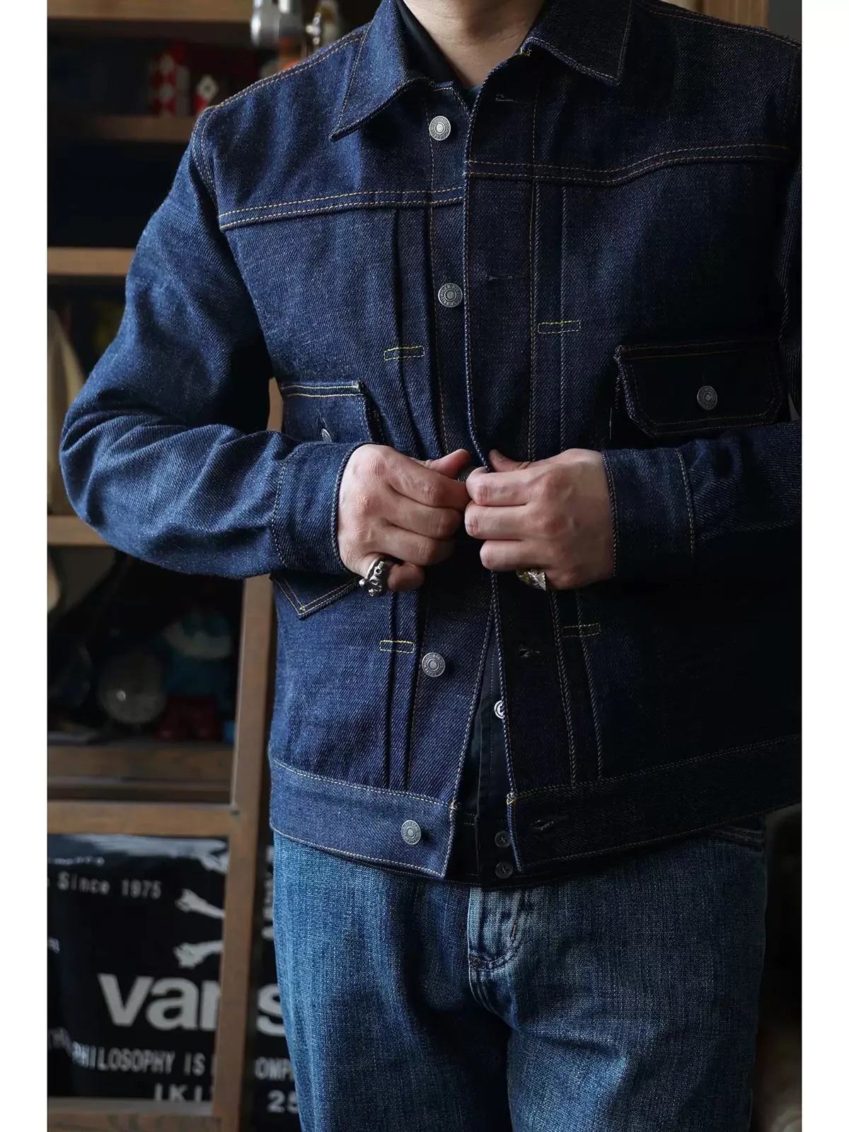 美品★シンゾーン TYPE 50'S DENIM JACKET(NAVY) 34 TYPE 50'S DENIM JACKET(BLUE) – Shinzone