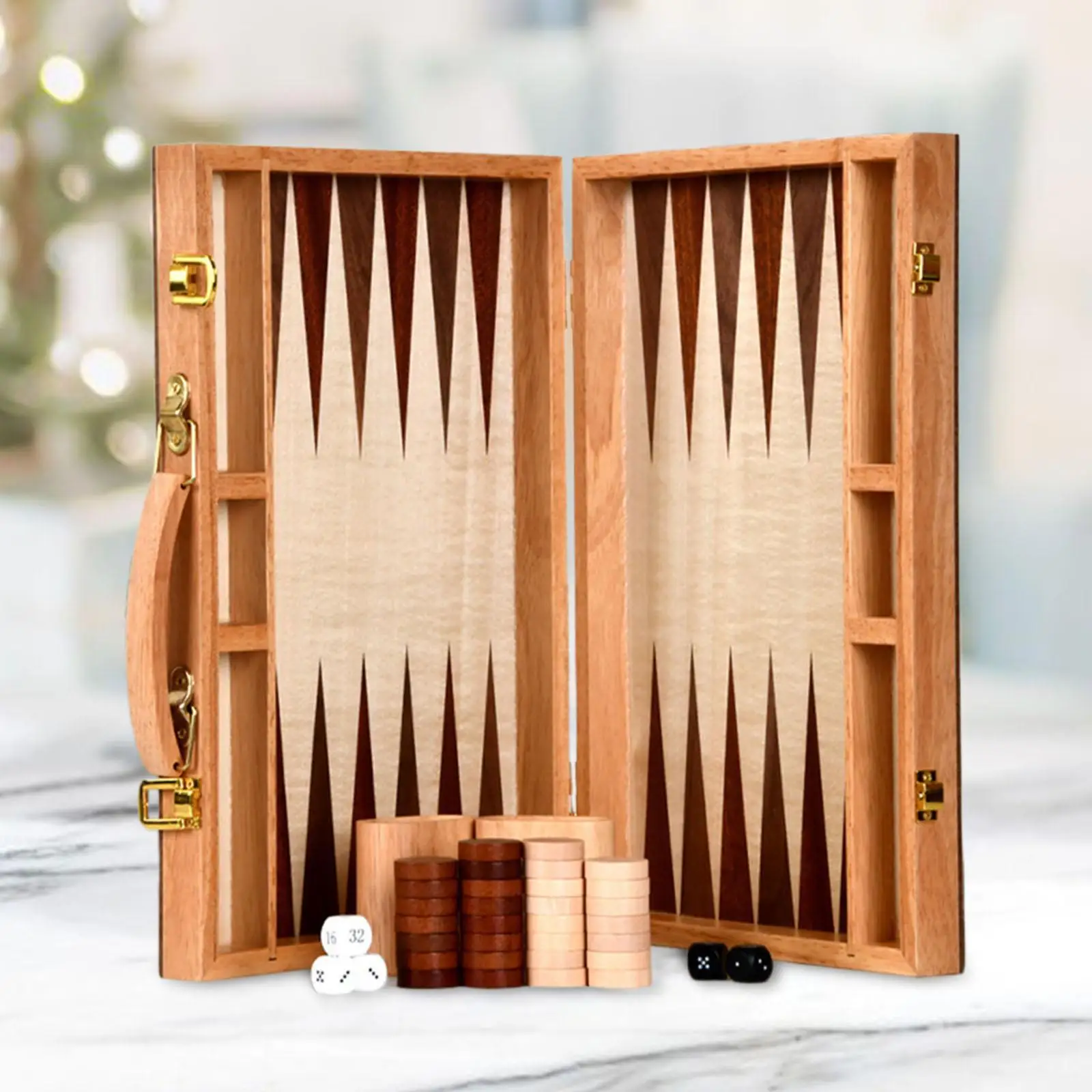 Travel Backgammon Set Family Games Tabletop Games Early Learning Classic Board Game Board Game for Adults Home Children Kids