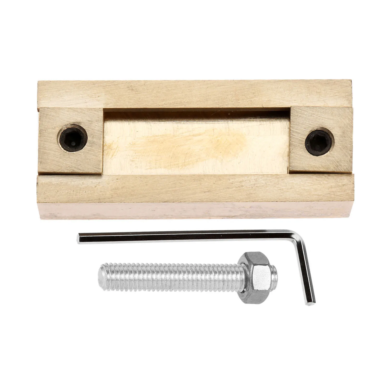 2pcs/kit 5cm T-Slot Fixture Holder+ Allen Wrench Brass Steel Tool fits 4-5 Letters Mold Leather Craft Seal Heater Emboss
