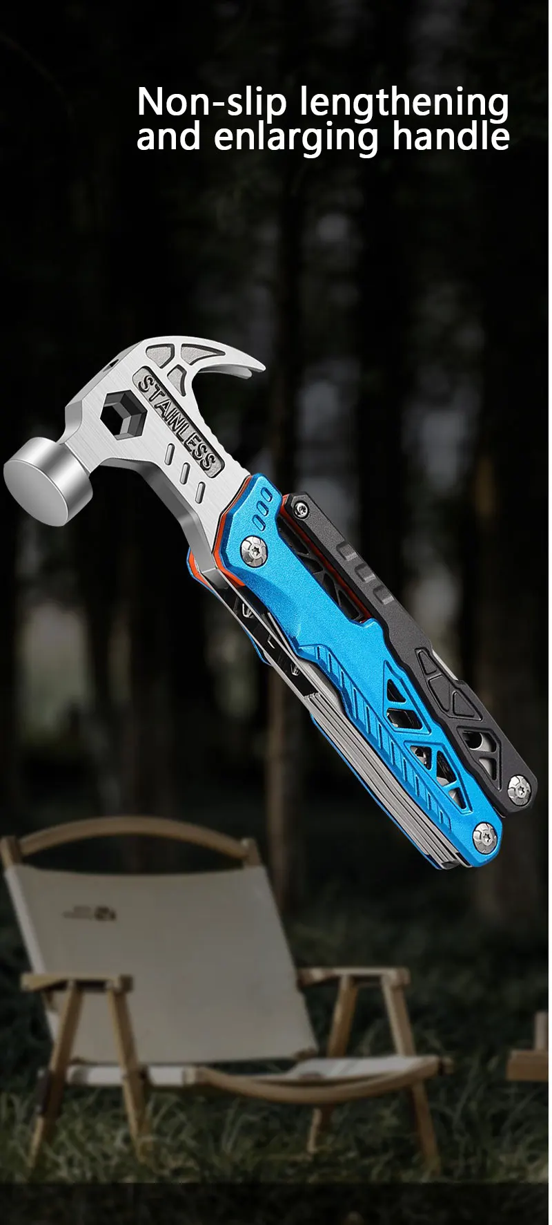 Outdoor multifunktion ale Hammer zange tragbare Selbstverteidigung messer Zange Feld camping zerbrochene Fenster Notfall werkzeuge – Detail 10
