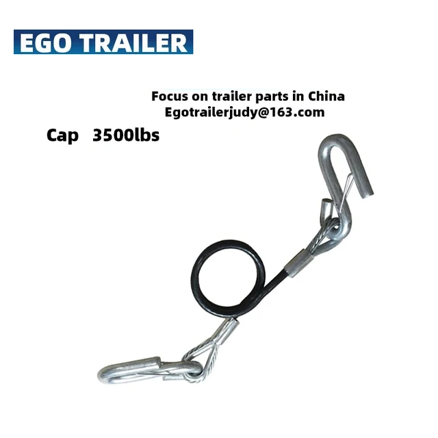 CAP 3500 LBS Trailer Safety Wire Chains Rope With Double S Spring Hooks Tie  Down RV Parts Camper Caravan Accessories - AliExpress