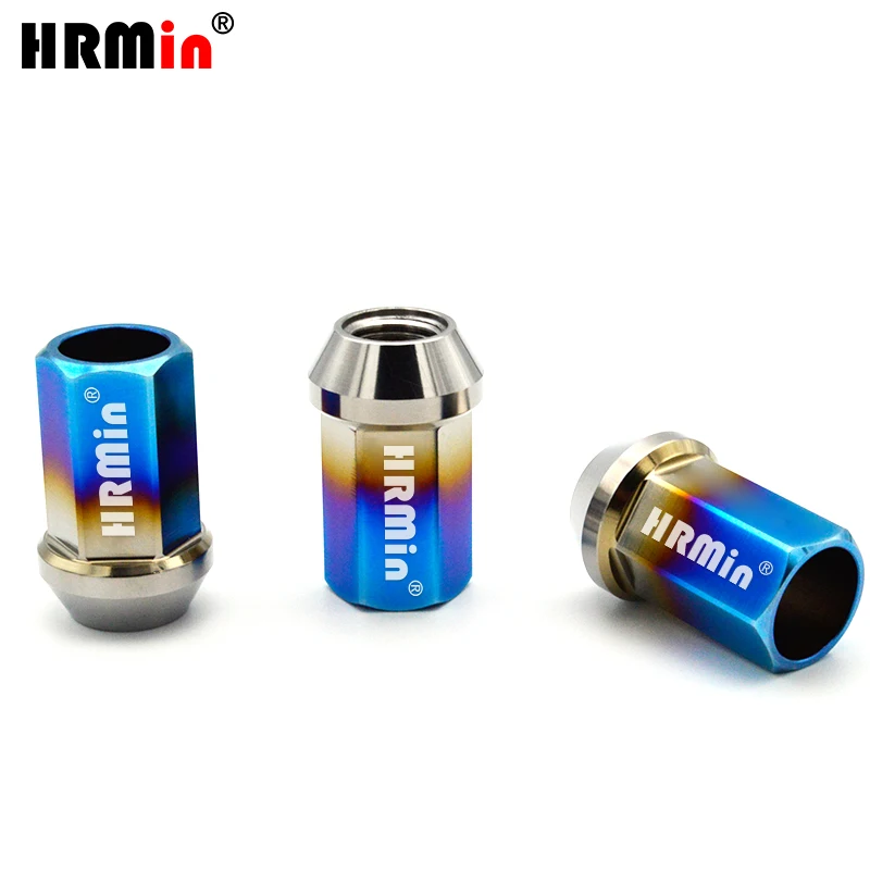 

HRMin 10.9 grade open end Gr.5 titanium cone seat wheel lug nut 16ps /20ps M12*1.25*27-45mm for Nissan,Greatwall,Geely,Subaru
