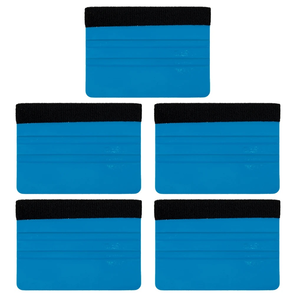 

5 Pcs Blue Squeegee Felt Edge Scraper, CarWindshield Tint Tools
