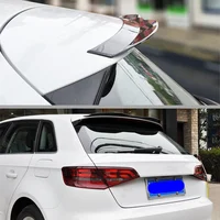 Car Rear Roof Spoiler Wing For Audi A3 Hatchback 2013 2014 2015 2016 2017 2018 Black / Carbon Look Rear Tail Wing Decoration 5