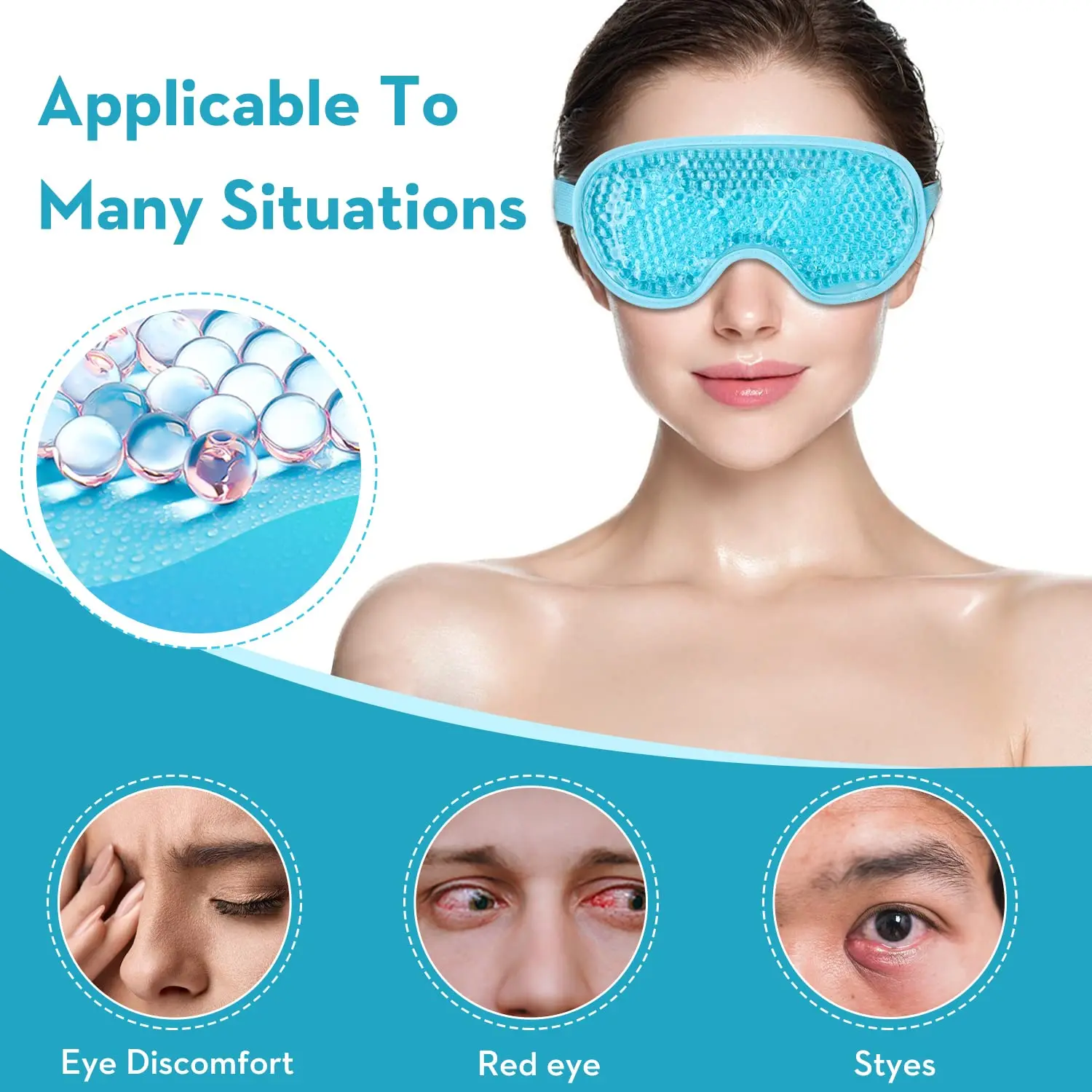 Cooling Eye Mask With Gel Bead, Reusable Cold Nigeria | Ubuy
