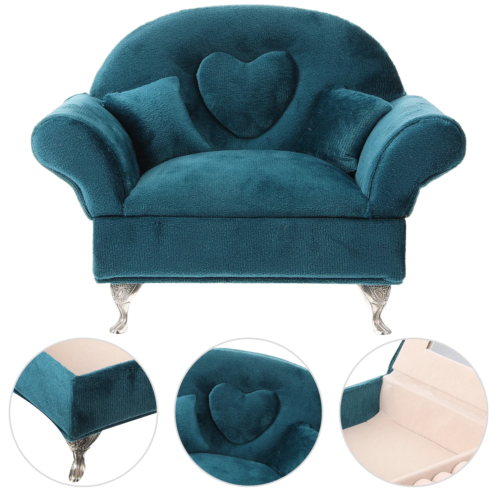 

Sofa Shaped Jewelry Box Portable Jewelry Box Necklace Earring Organizer Jewelry Travel Case