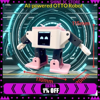 AI Smart Robot Desktop Otto Robot ESP32-S3 Chat interattivo intelligente Danza Robot Kit scheda di sviluppo fai da te Regali