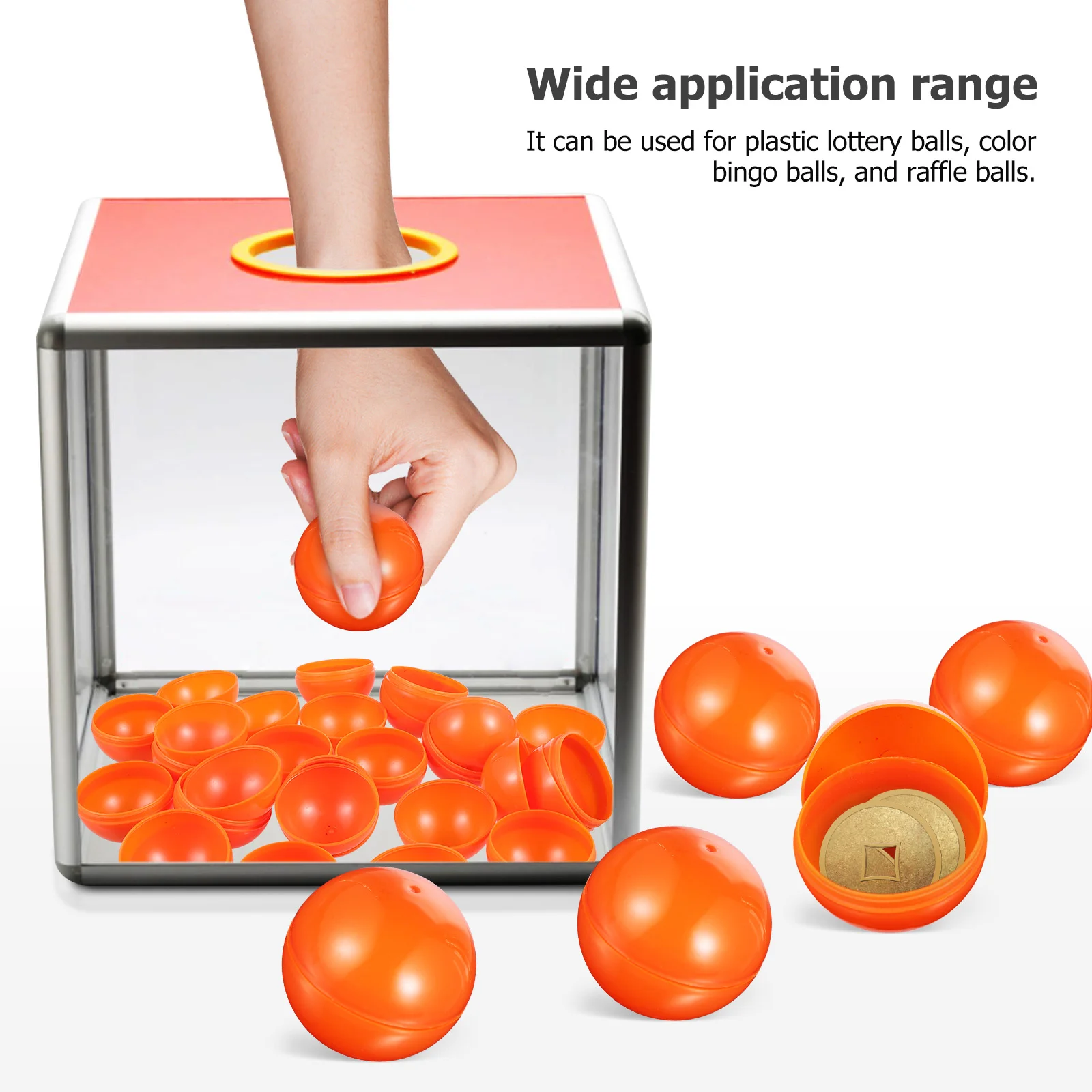 2 Table Tennis Balls Picking Party Activity Props Plastic Seamless Decorate Lottery Sphere Game Child Raffle Drawing
