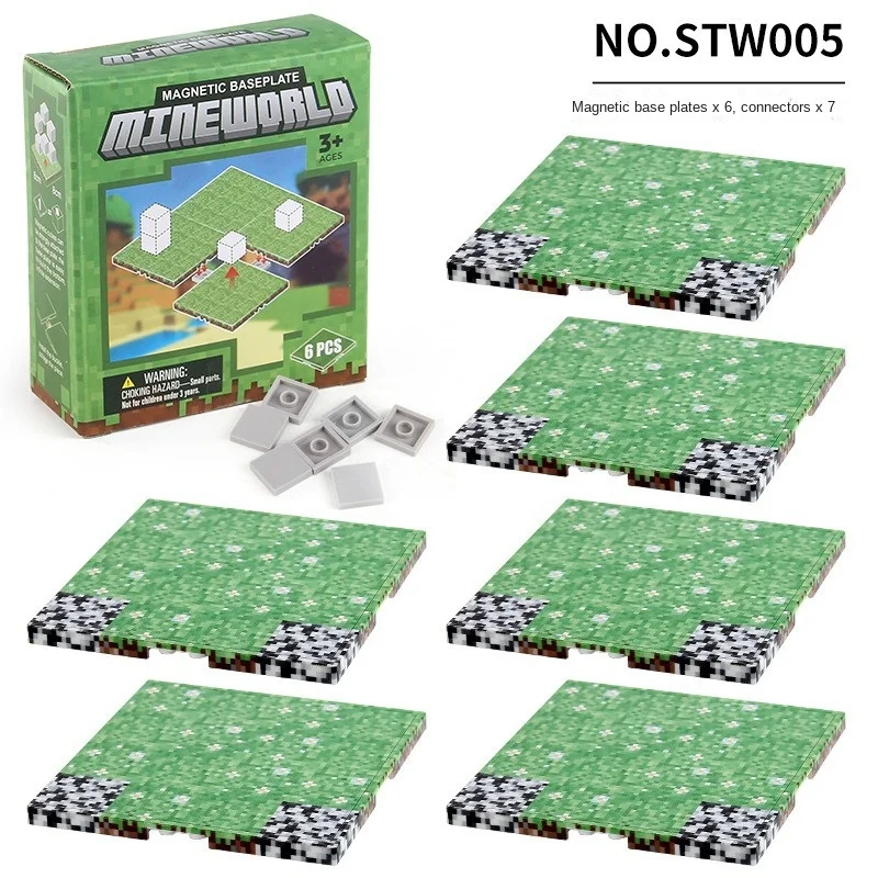 Magnetic Building Blocks Toy Set with Variety Baseplates