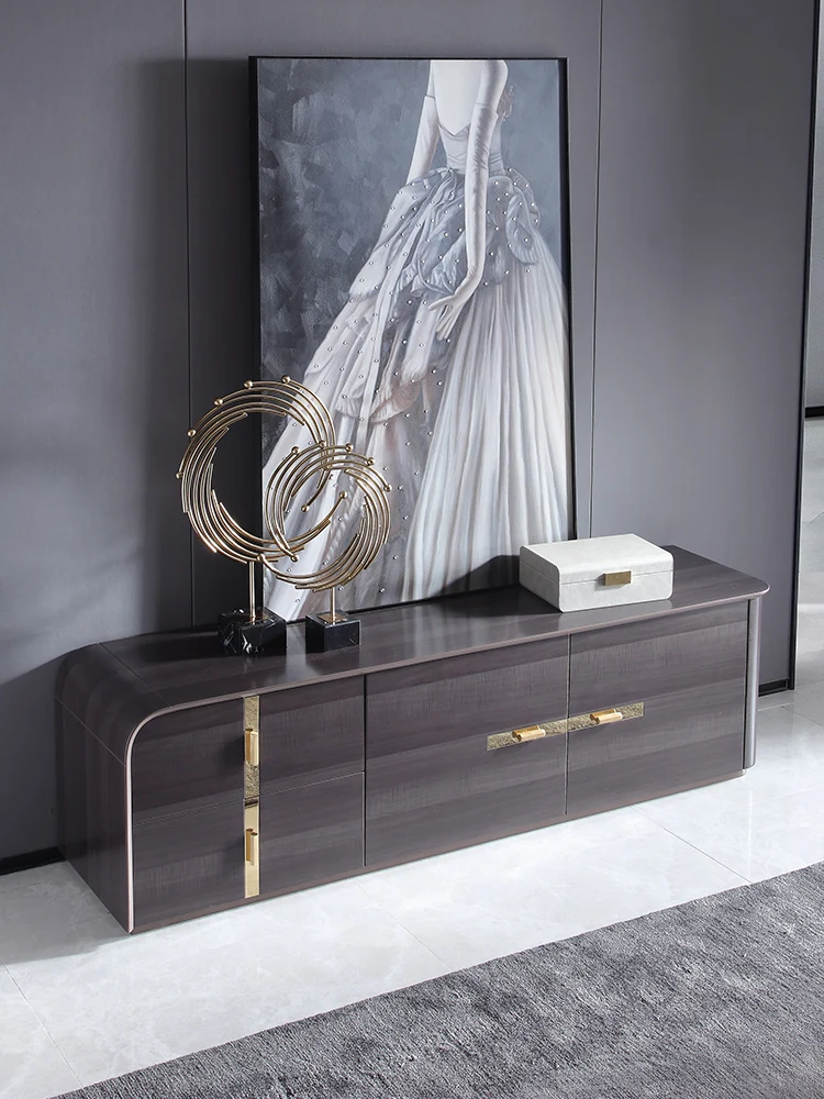 

Italian postmodern light luxury TV cabinet high-grade large family Italian bedroom TV cabinet Nordic lockers