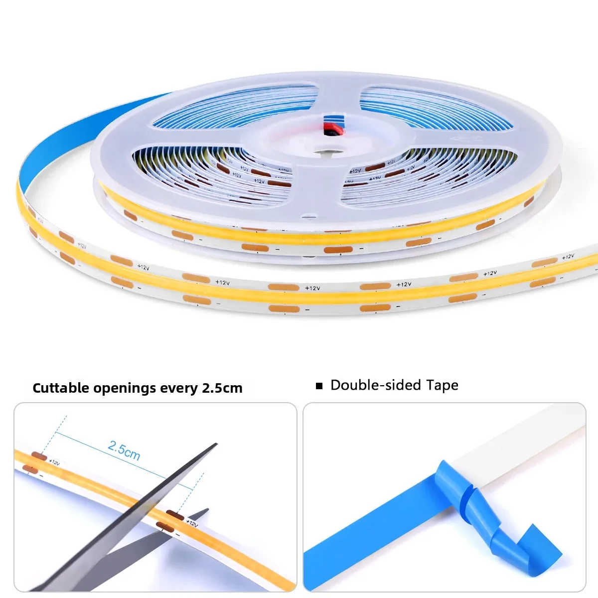 TUYA 스마트 COB LED 그룹 조명 세트 2/4/6개, Alexa Echo Plus 및 Google Assistant 앱과 호환, 캐비닛 쇼케이스용 음성 제어 지원