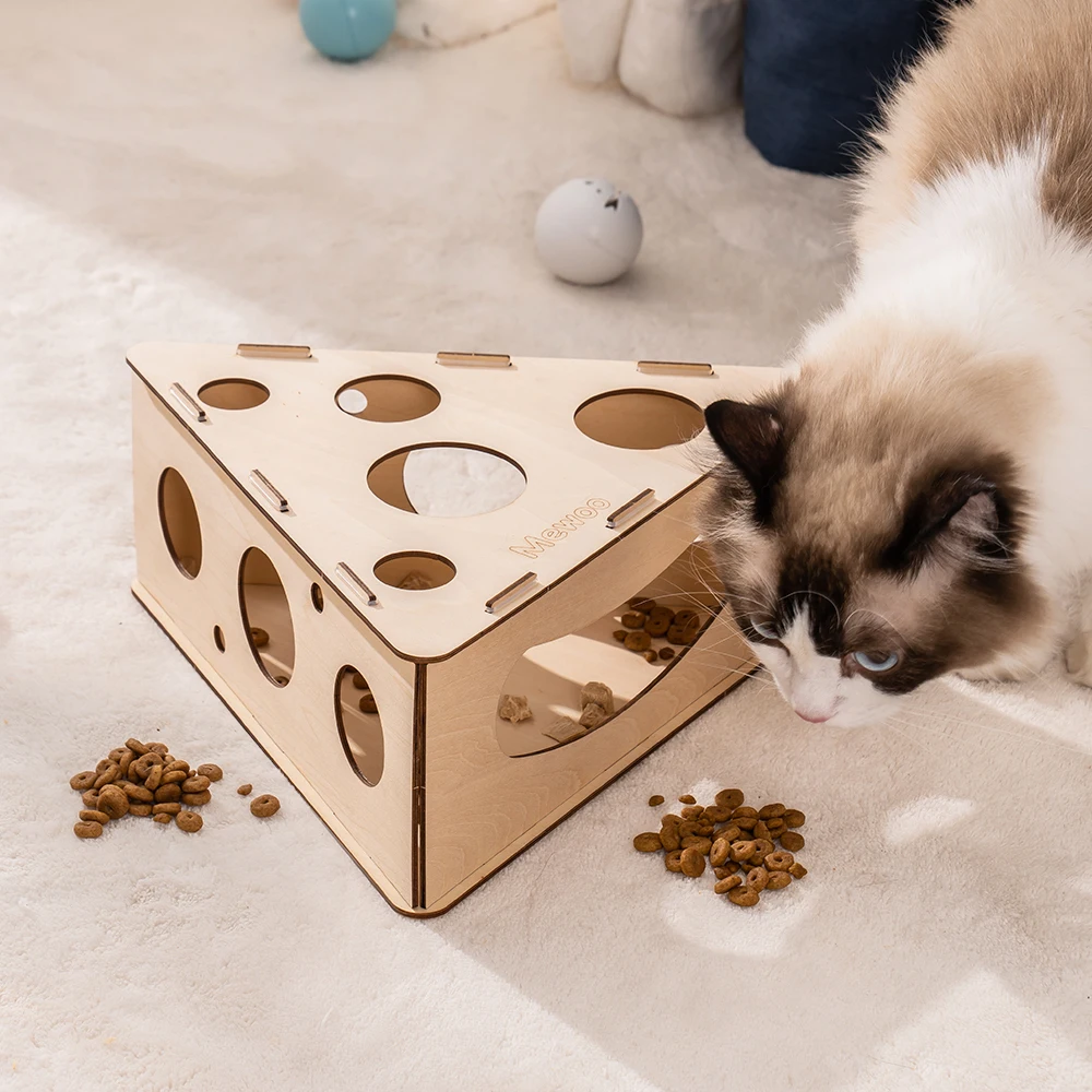 Cat Puzzle Feeder Toy Slow Food Dispenser com bolas engraçadas Gatos tratam  jogos interativos nível 1-2 Caixa de tesouro de estimulação mental -  AliExpress