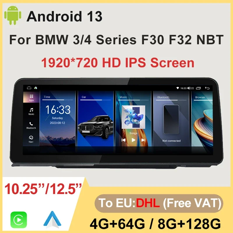 

Factory Price Android 13 System For BMW 3/4 Series F30 F31 F32 F3 F34 Wireless Carplay ID8 UI Gps Navigation Car Video Players