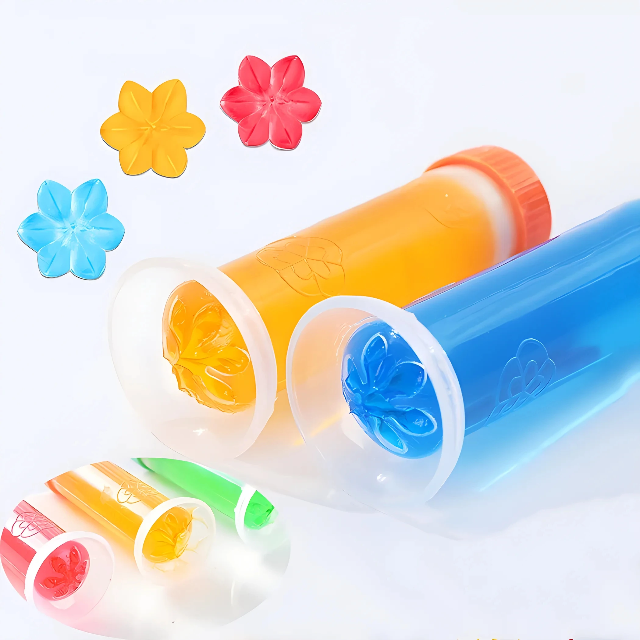 1/2Pcs Flower Toilet Cleaner Gel Syringe Aromatic Drain Toilet Cleaning Products Air Freshener Remove Odors Home Bathroom Tools
