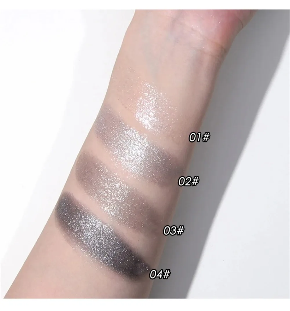 Glitzernder Schwarzer Smoky Eyeshadow Gel Für Gesicht Und Körper_voghion.com