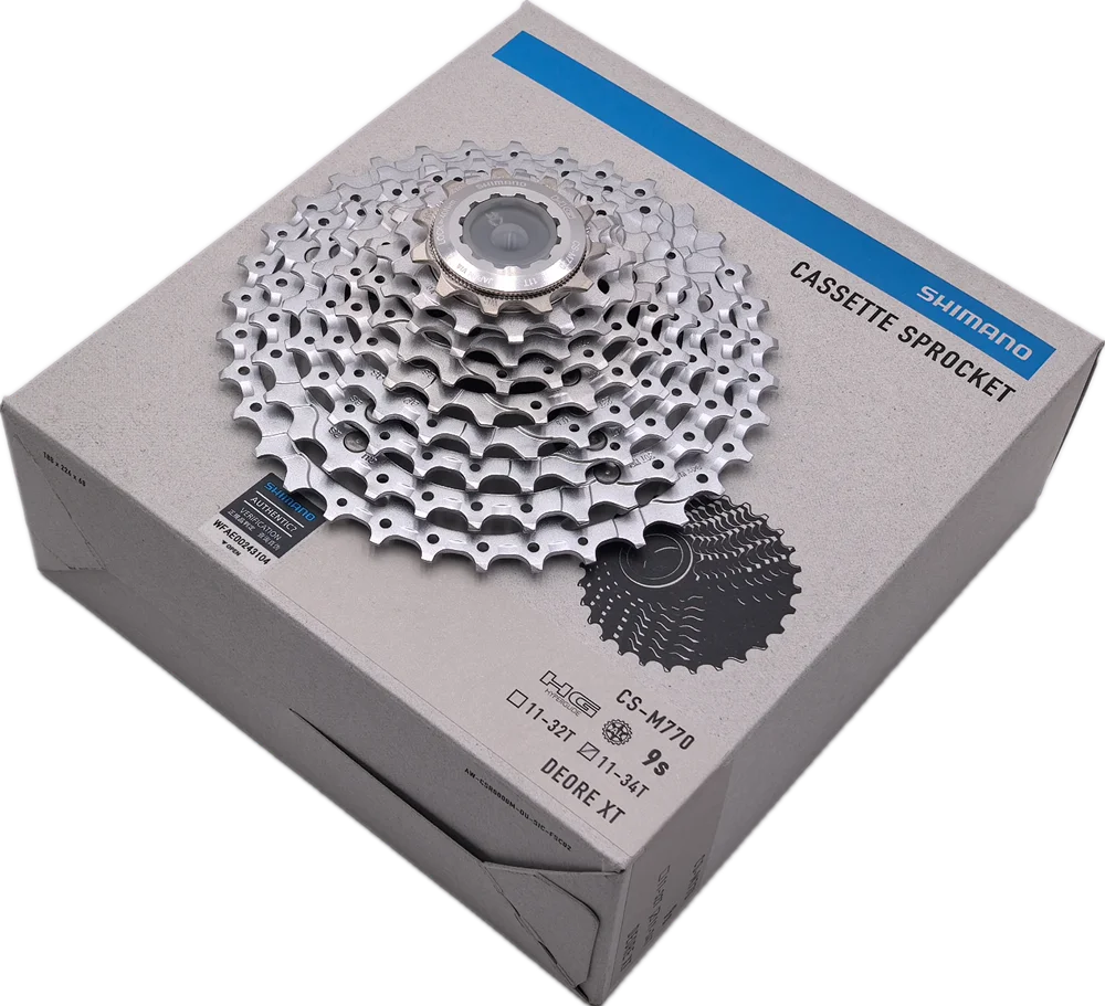 Shimano Kassette Deore XT CS-M770 9-Gang 11-34 Zähne Box - Drift - Bike