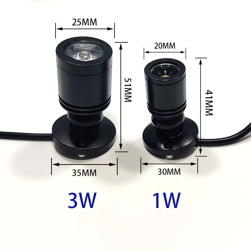 MINI Led Usb 5V Spot Light Draagbare Mini Spots Wijn Kast Keuken Sieraden Showcase Lamp Verlichting Kit Met Schakelaar 1W 3W 2