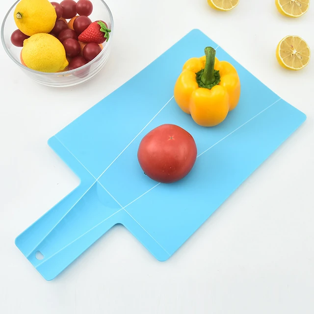 Vegetable Cutters Pad, Plastic Cutting Chopping Board, Collapsible Cutting  Board, Silicone Chopping