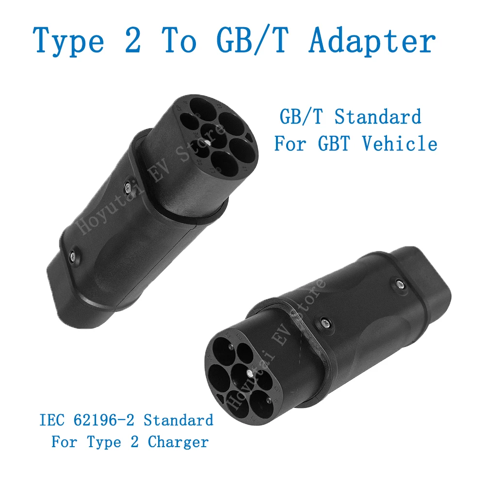 EV Charger Electric Vehicle Charging Connector Type 2 to Type 1 J1772 EV Adapter 1 to 2 EVSE Charger Tesla EV Adaptor