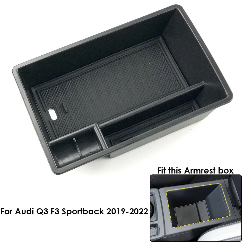 Abs Car Central Bracciolo Storage Box Per Audi Q3 8U F3 Sportback 2012 -2023 Stowing Tray Case Container Organizer Accessori