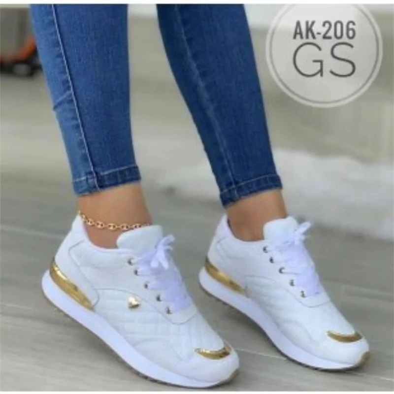 2023 New Women Sneakers Mesh Patchwork Lace Up Ladies Flats Outdoor Running Walking Shoes Comfortable Breathable Female Footwear