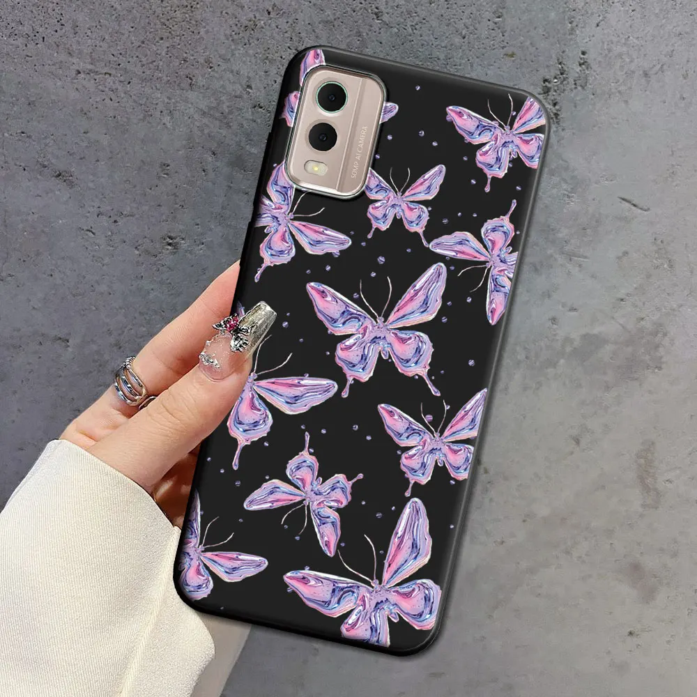 Elegant Floral Soft Silicone Cartoon TPU Phone Case - Luxury Back Cover s