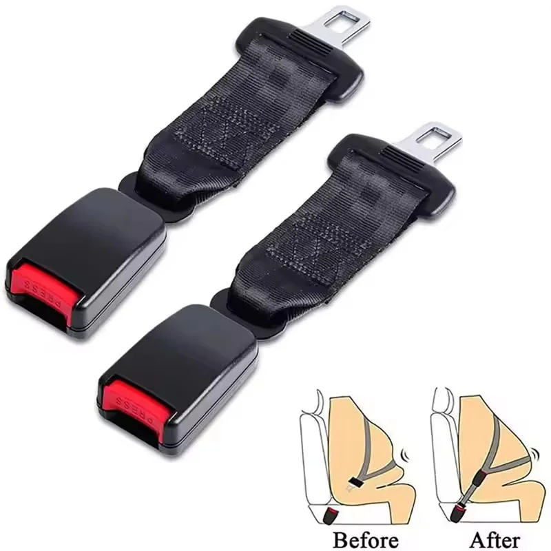 Adjustable Car Seat Belt Extender Stainless Steel ABS