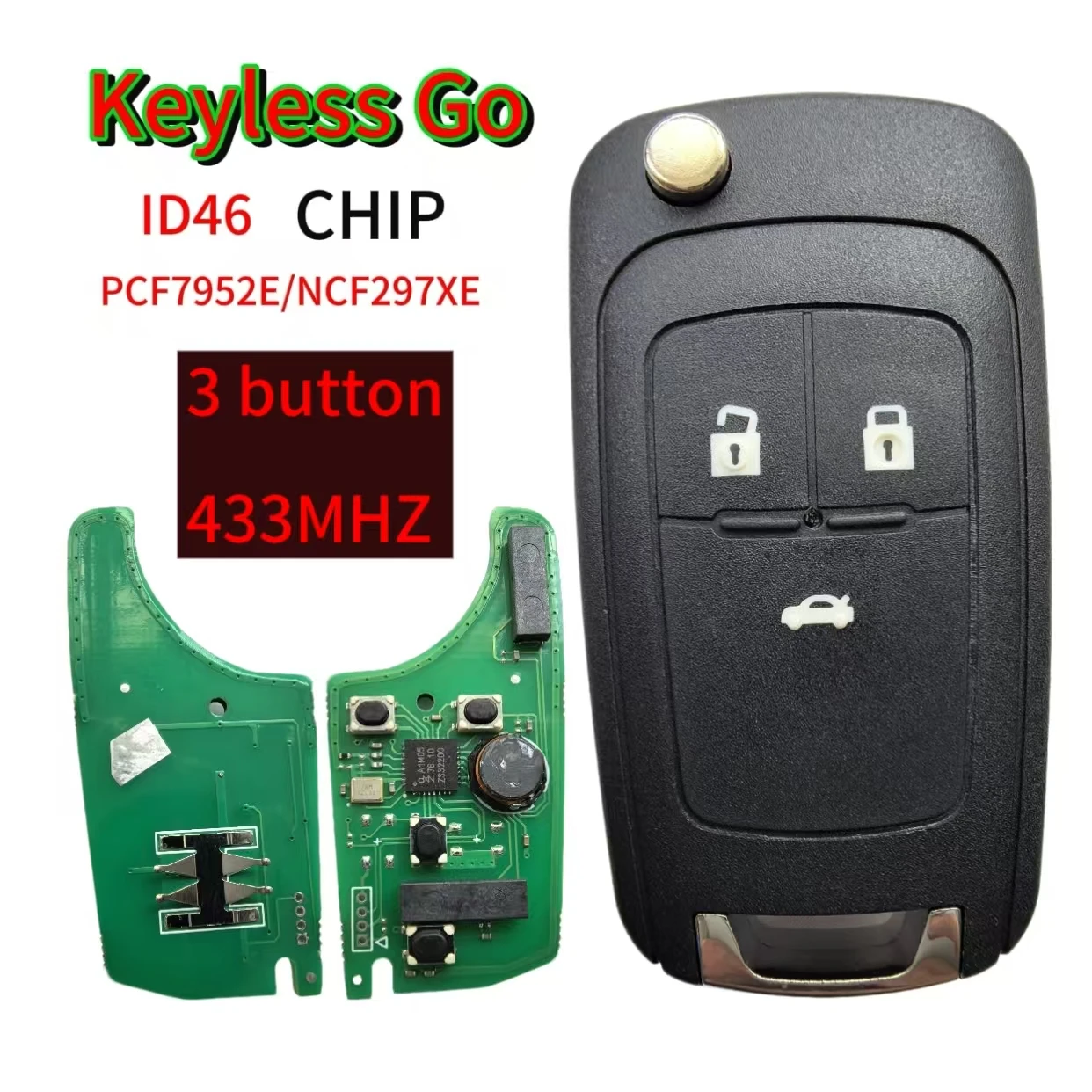 Keyless Go315/433 MHz ID46 Smart Remote Key für Chevrolet Cruze Aveo Orlando Trax Buick Lacrosse Encore Regal Verano Opel Vauxhal – Detail 12