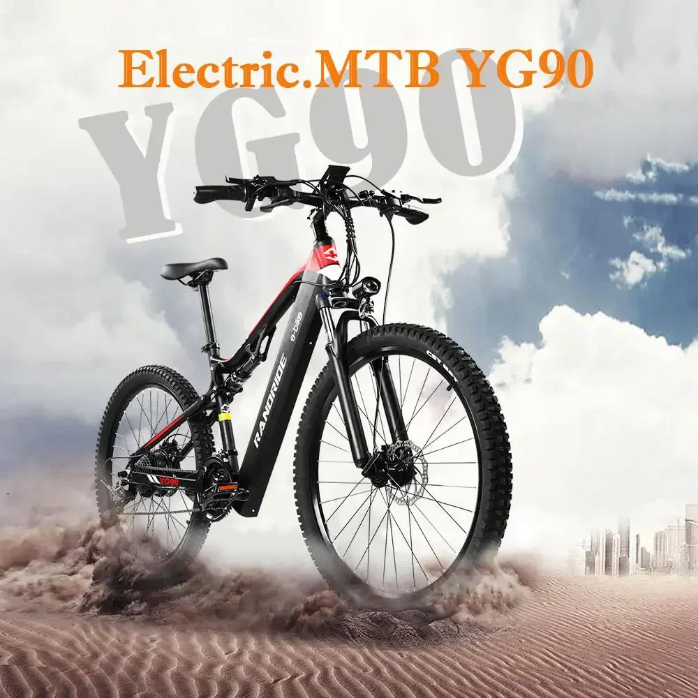 RANDRIDE YG90B 29 santimetatra 500W 48V 17Ah  Electric Mountain Bike 21S 27.5"/29" CST Tire 50 km/h 55-80 km range Sfcccc9e9293a4fb284e657ccaf6eb50da