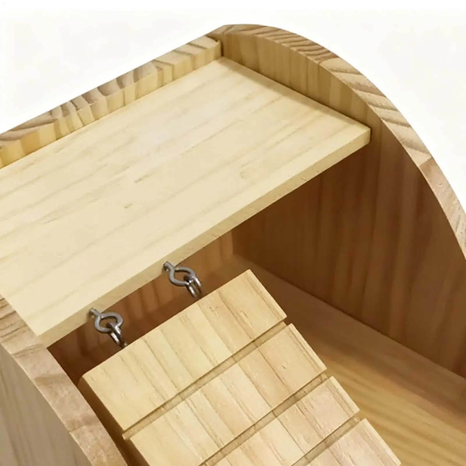 Hamster Sand Bath Container Wooden With Ladder Container Hamster Bathtub Toilet For Enrichment Pet-Care Comfort Home Cage