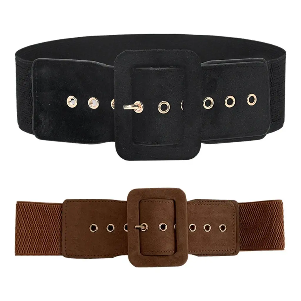 

Women Belt Elasticated Wide Stretch Fashion Waistband for Dress