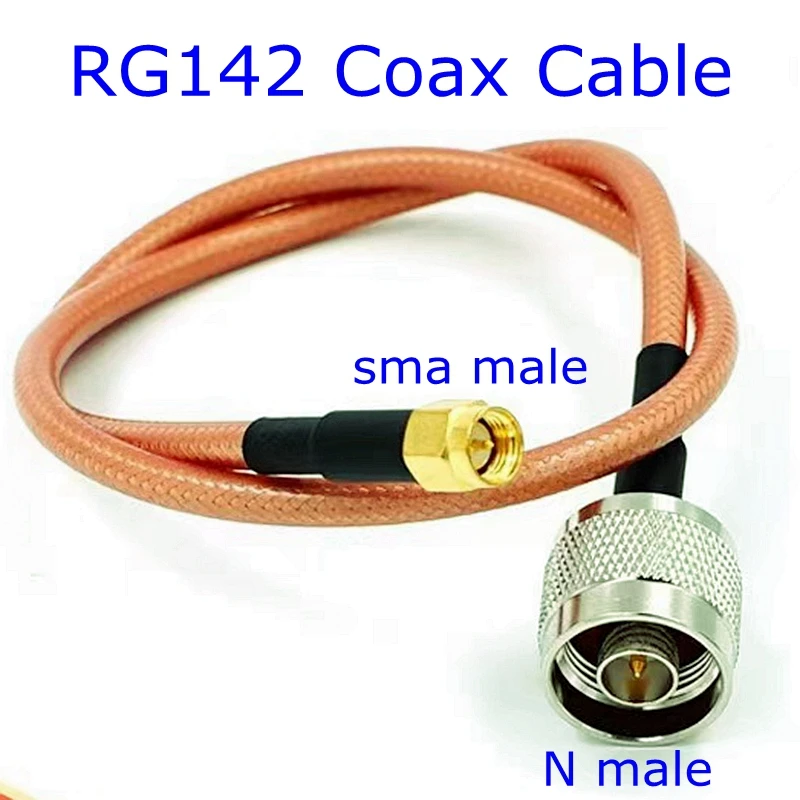 Cabo Coaxial para L16 Rg142 n Plugue Macho para Sma Macho Conector n Macho para Macho Sma Pigtail Coaxial Antennm 15 Centímetros 20cm30cm 50cm 1m 2m 5m
