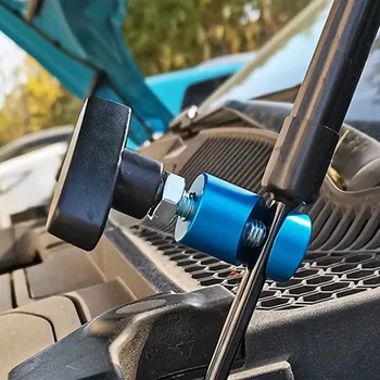Supporto per cofano per auto in alluminio Tronco Pressione dell'aria Antiscivolo Copertura del motore Supporto per sollevamento Asta di fissaggio Morsetto di supporto per sollevamento Strumento per auto