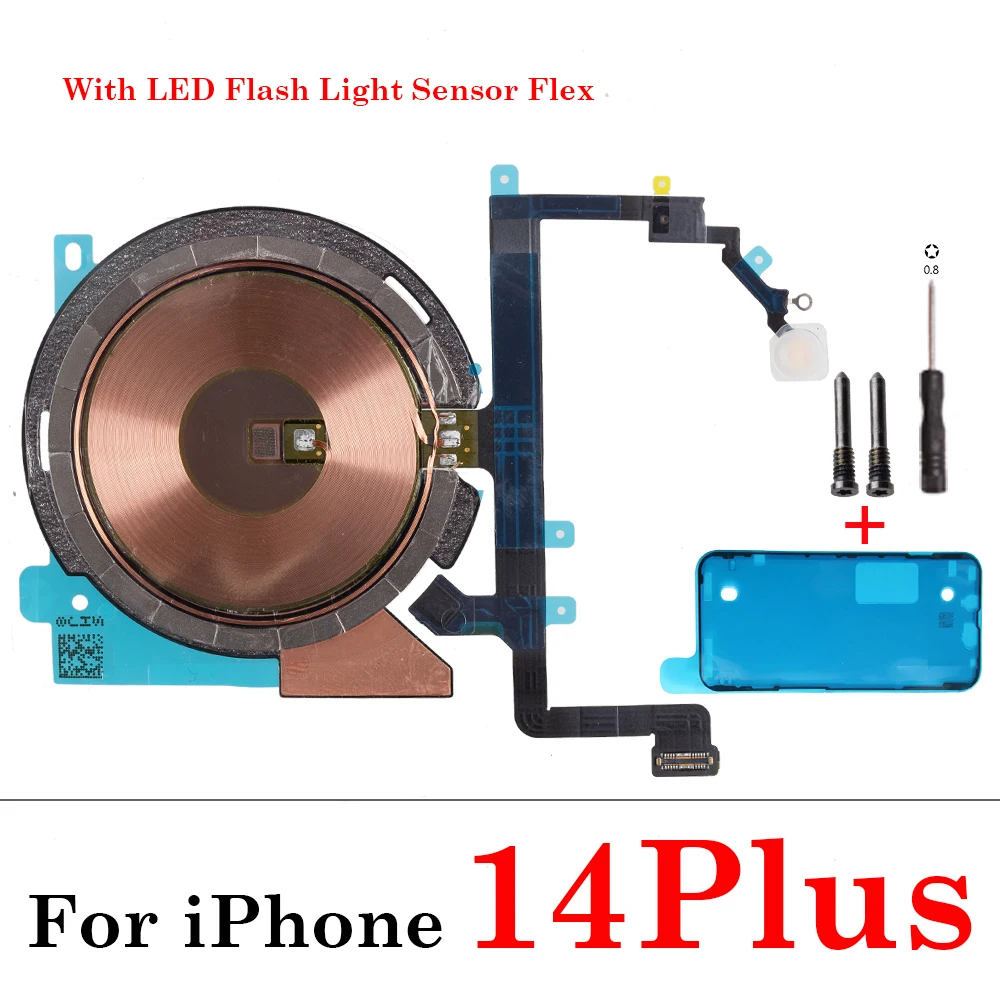 Wireless Charging Coil with NFC and Integrated Power Volume Flex Cable