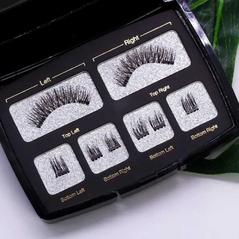 

Magnetic Eyelashes Unique Design 3 Magnets Acrylic Box High-quality Fake Lashes Eyelash Extension Effortless Beauty Cosmetics