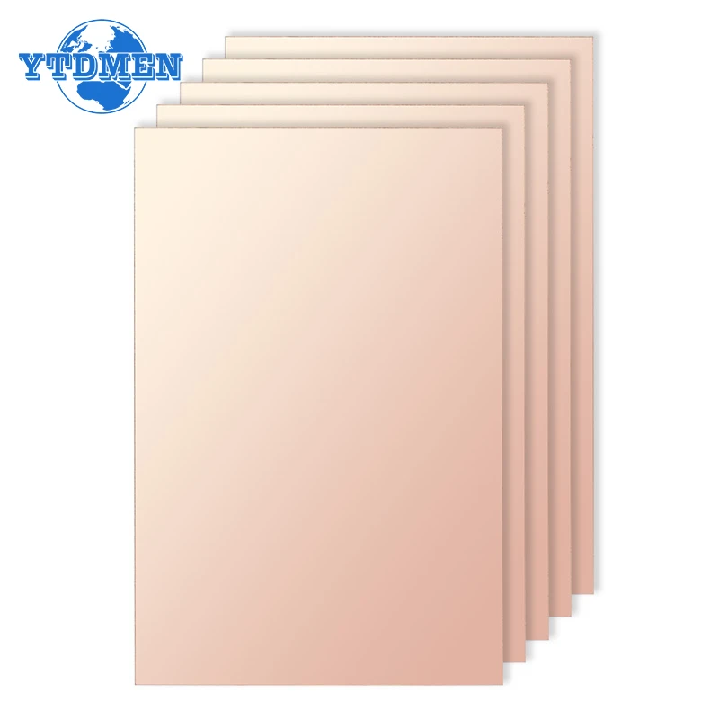 5 Pezzi Fr4 Pcb Piastra Rivestita In Rame Su Un Lato 10X15Cm Circuito Laminato, Per Arduino