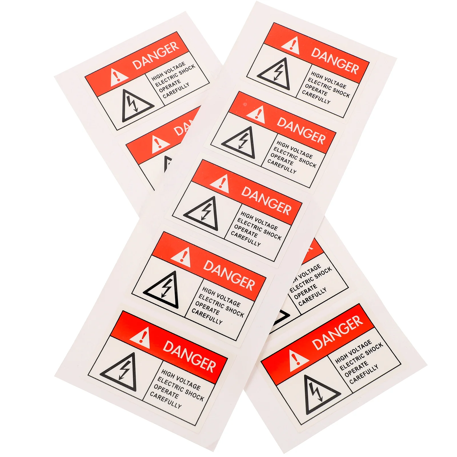 

10 Pcs Red Fragile Warning Sticker Adhesive Sign Nail Labels Breaker Box Safety