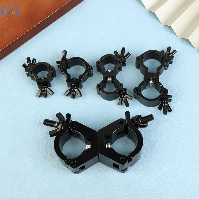 알루미늄 회전 비계 트러스 클램프 무대 조명 후크 단일/이중 링 버클 커플러 튜브 18 - 52MM 최대 로딩 100kg