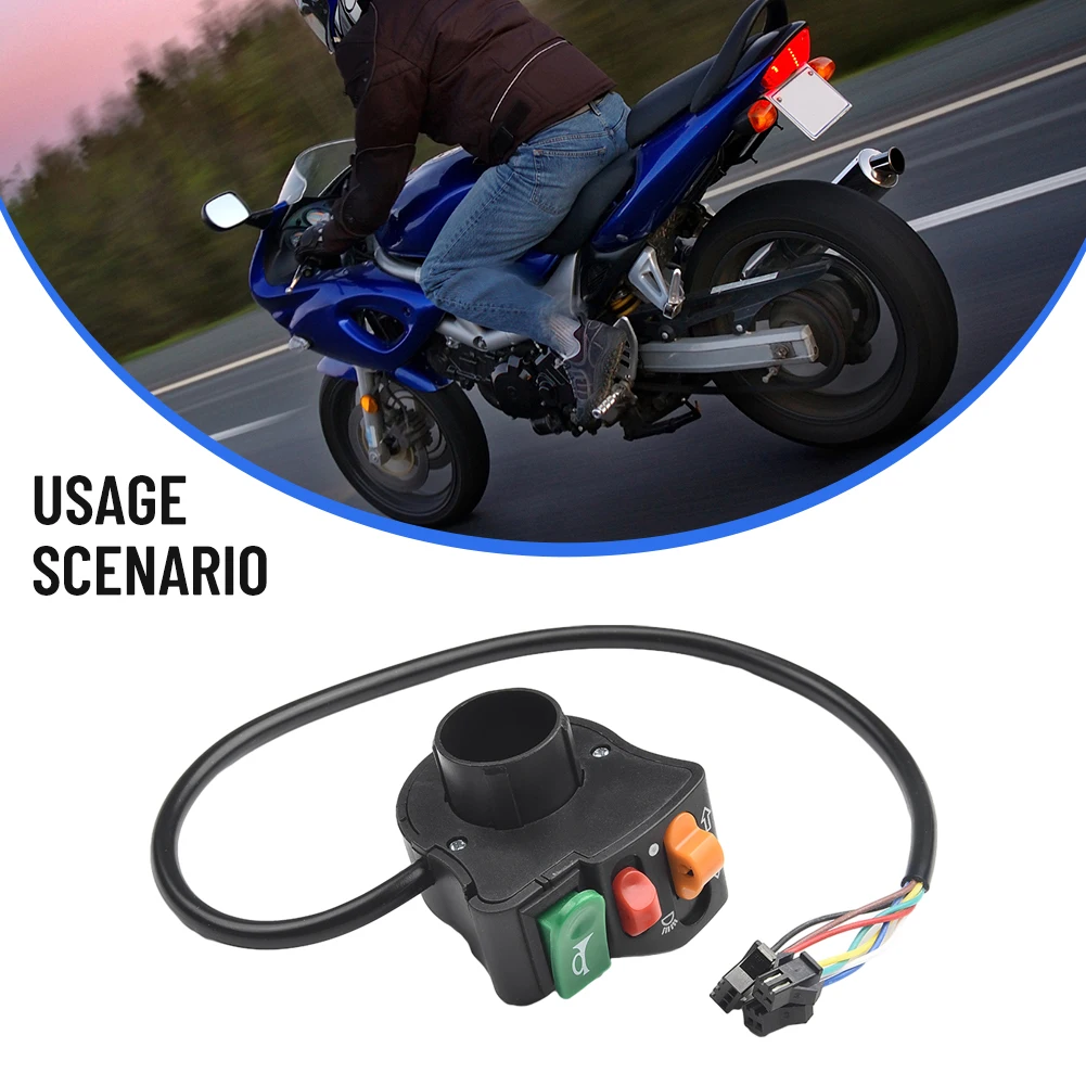 

Turn Signal Switch Motorcycle Horn ON-OFF Switch 7/8\" 7/8\\\\\\\" Universal Accessories Button DC 12V Durable Handlebar