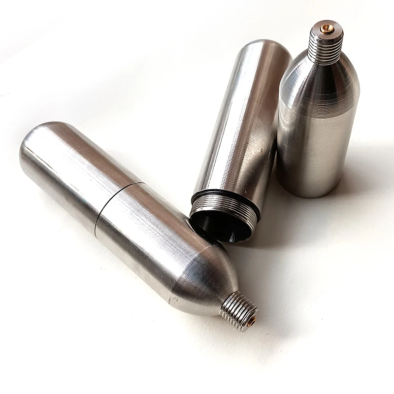Refillable Co2 Cartridge 3/8-24UNF Threaded for Home Homebrew Soda Beer Brewing Juice Ball Rechargeable Reusable Life Vest Tire co2 cylinder co2 refill cartridges